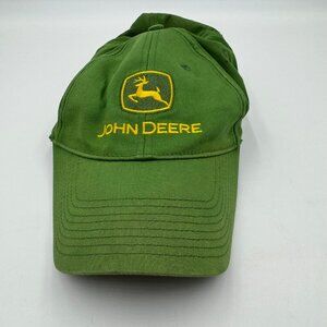 John Deere Green/Yellow Baseball Cap 97% Cotton 3% Spandex Mens
